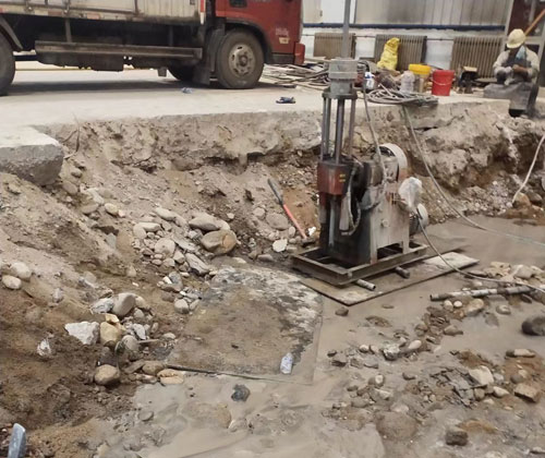 平桥公路下沉压浆